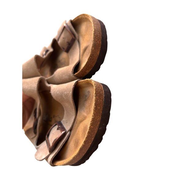 Betula By Birkenstock Size Mens Sz 10 Beige Suede Double Strap Sandals main image 7